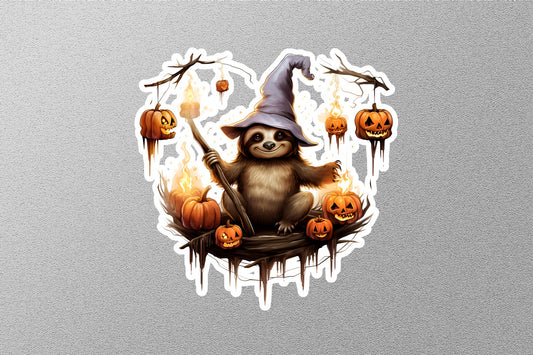 Smiley Panda With Hat Halloween Sticker