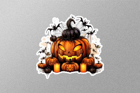 Black Bats Halloween Sticker