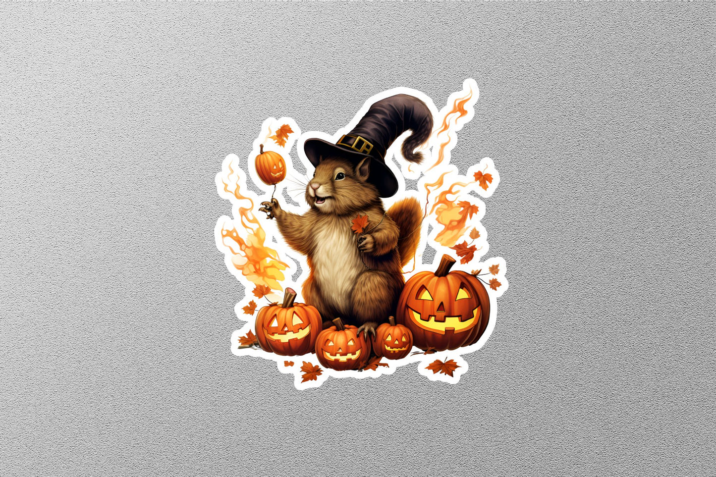 Rabbit With Hat Halloween Sticker
