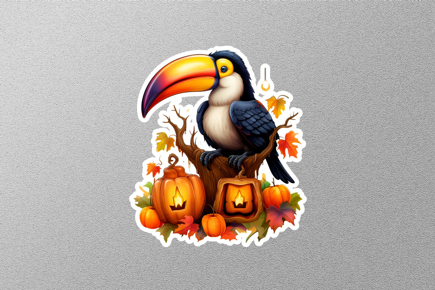 Toucan Bird Halloween Sticker