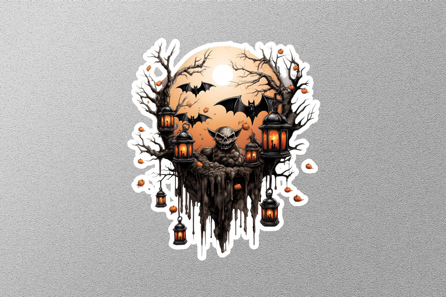 Bats Halloween Sticker