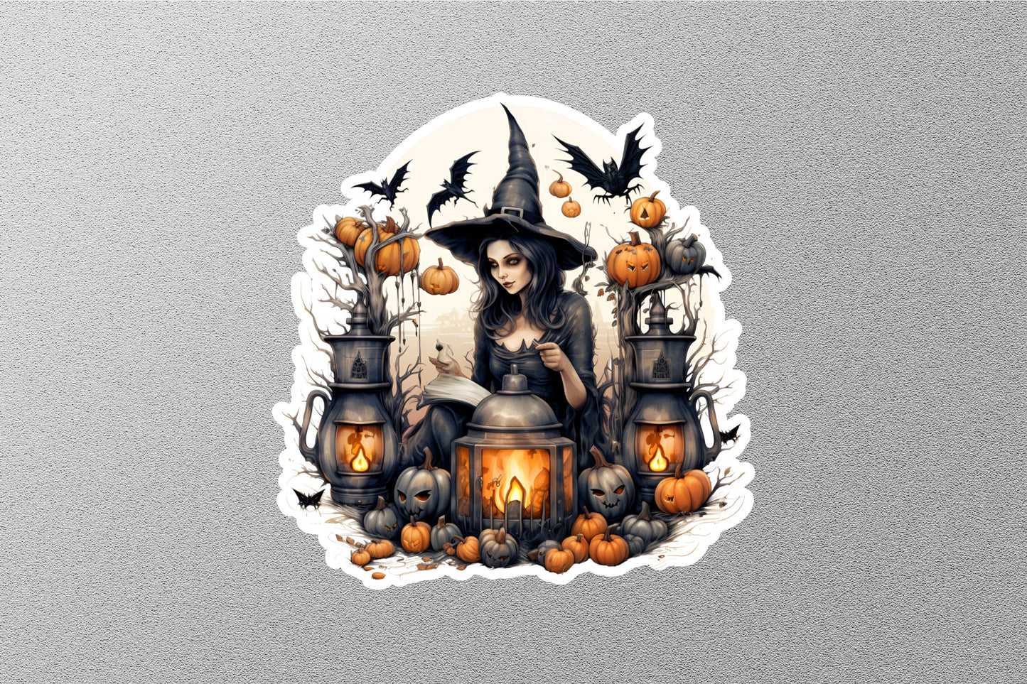 Playful Haunts Halloween Sticker