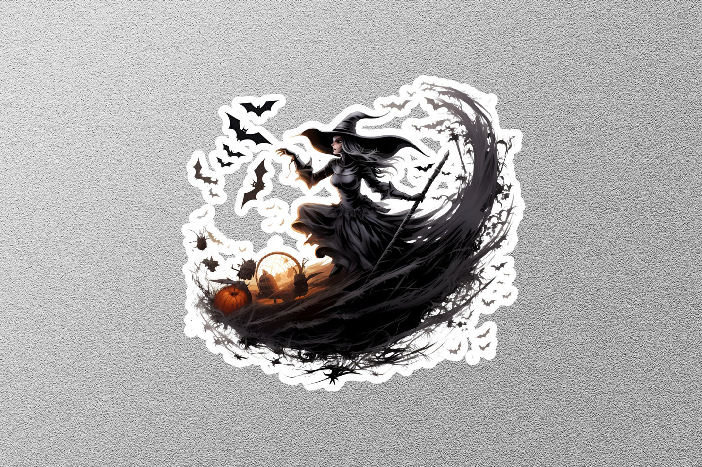 Wholesale Scary Halloween Witch Sticker