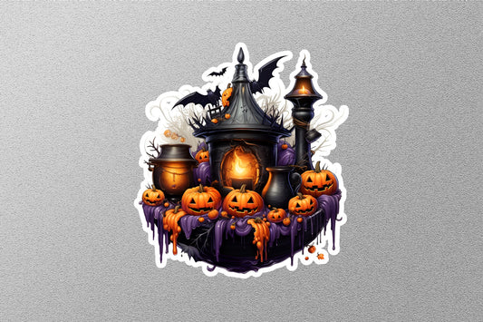 Wholesale Witches Lanterns And Halloween Pumpkins Sticker