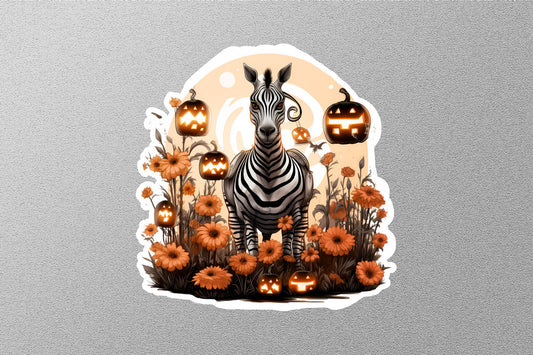 Wholesale Zebra And Halloween Pumpkins Sticker