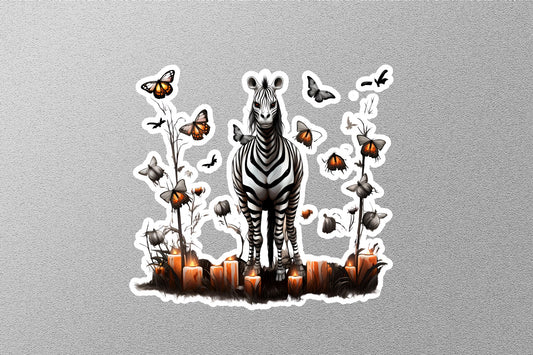 Wholesale Scary Zebra And Halloween Candles Sticker
