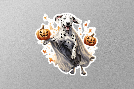 Dog Pumpkin Halloween Sticker