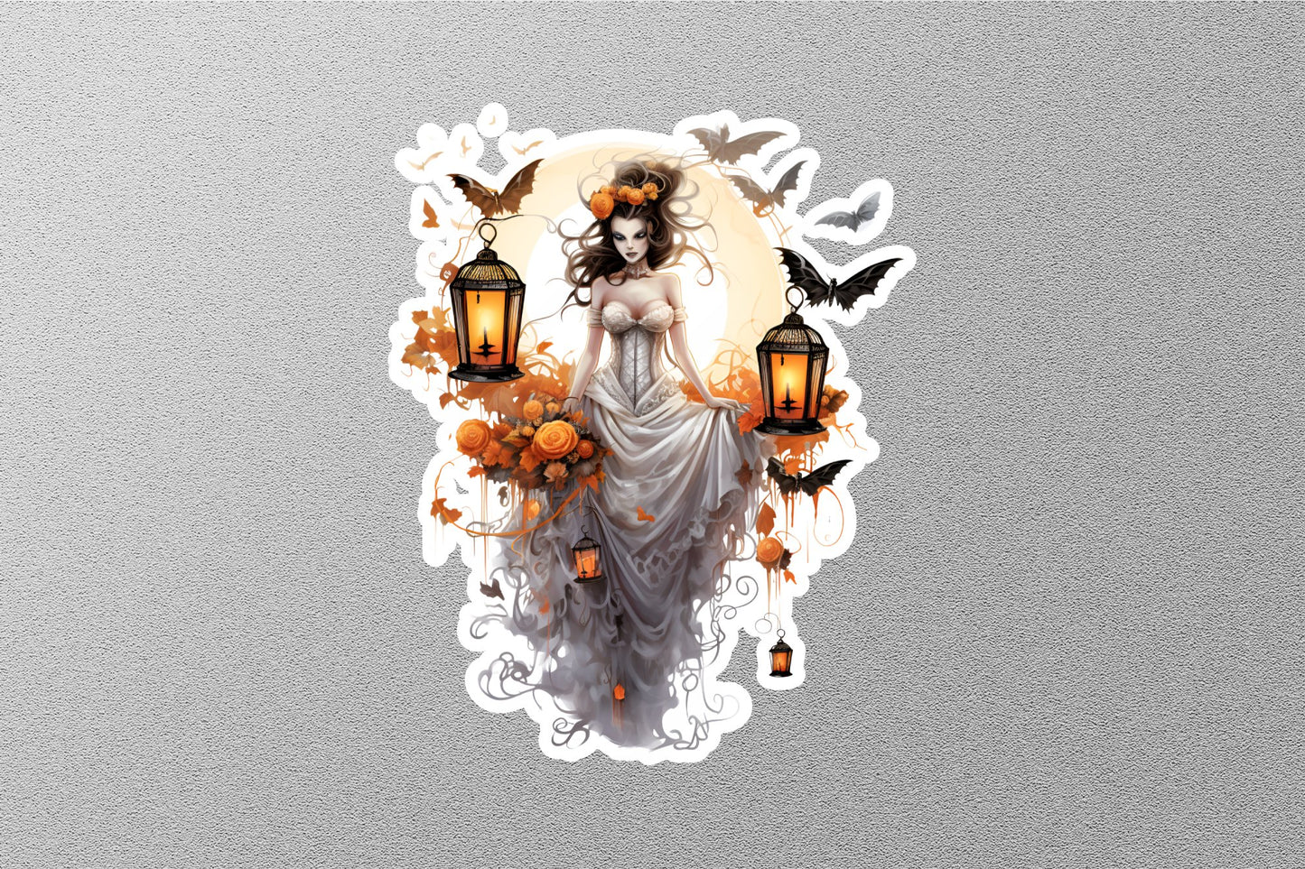 Ghost Bride Halloween Sticker