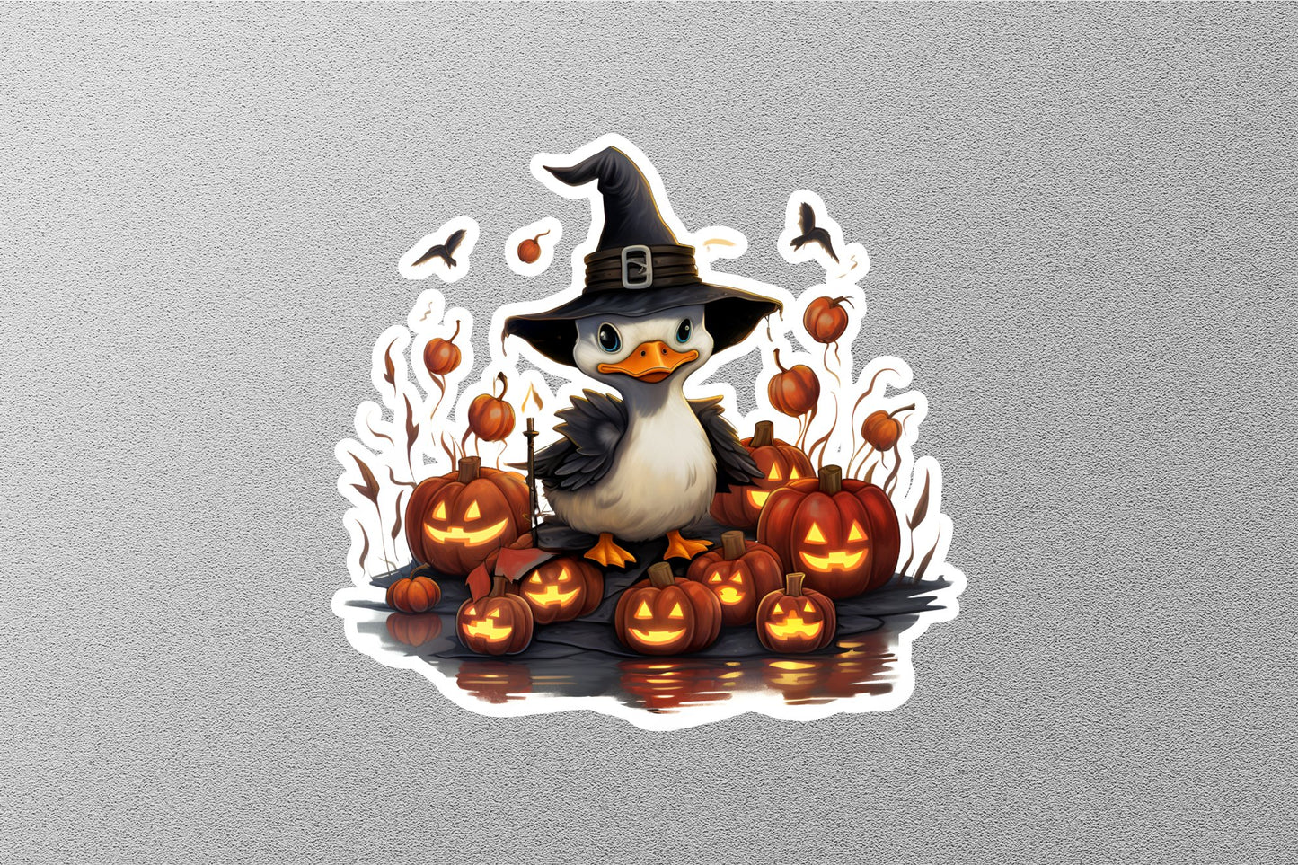 Wholesale Duck Pumpkin Halloween Sticker