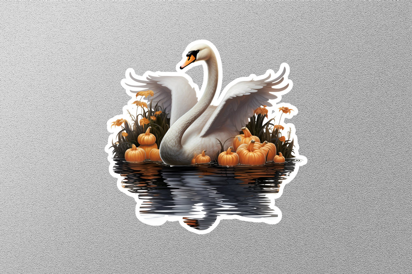 Wholesale Swan Pumpkins Halloween Sticker