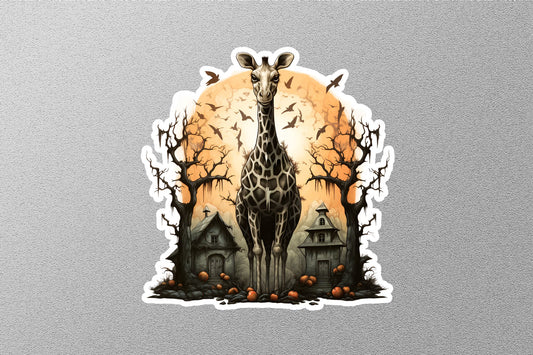 Awesome Giraffe Halloween Sticker