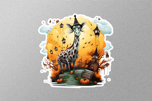 Cute Safari Giraffe Halloween Sticker
