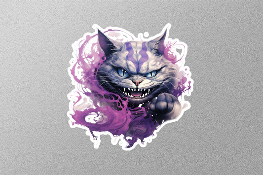 Cheshire Cat Alice's Halloween Sticker
