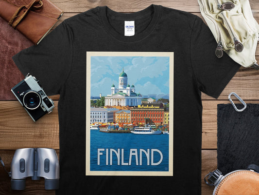 Vintage Finland Island T-Shirt, Finland Island Travel Shirt