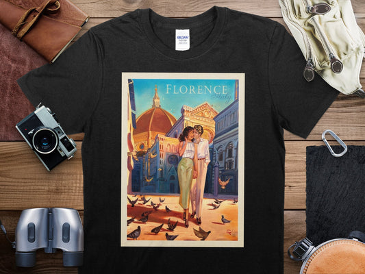 Vintage Florence Italy T-Shirt, Florence Italy Travel Shirt