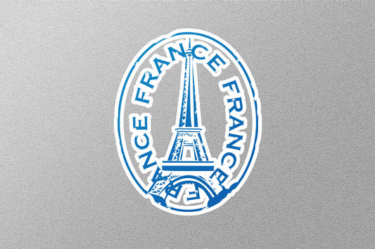Wholesale France Blue Travel Stamp Sticker