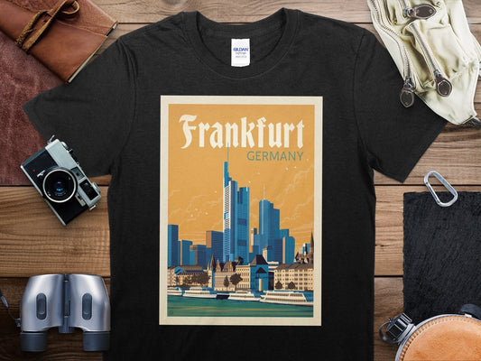 Vintage Frankfurt T-Shirt, Frankfurt Travel Shirt