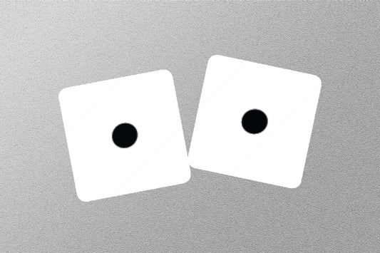 Wholesale White Dice Icon Sticker