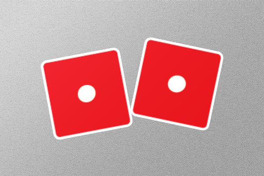 Wholesale Red Dice Icon Sticker