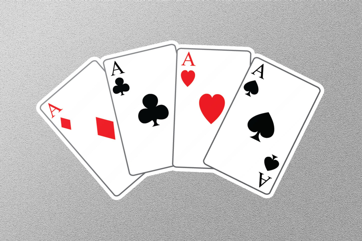 Wholesale Four Aces Playing Card Sticker