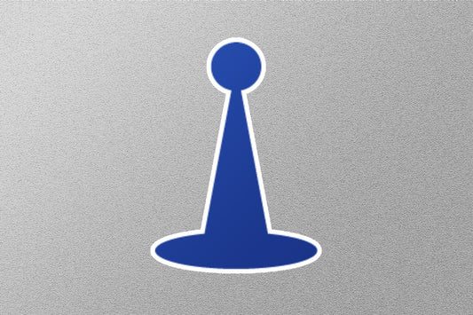 Wholesale Blue Game Piece Icon Sticker