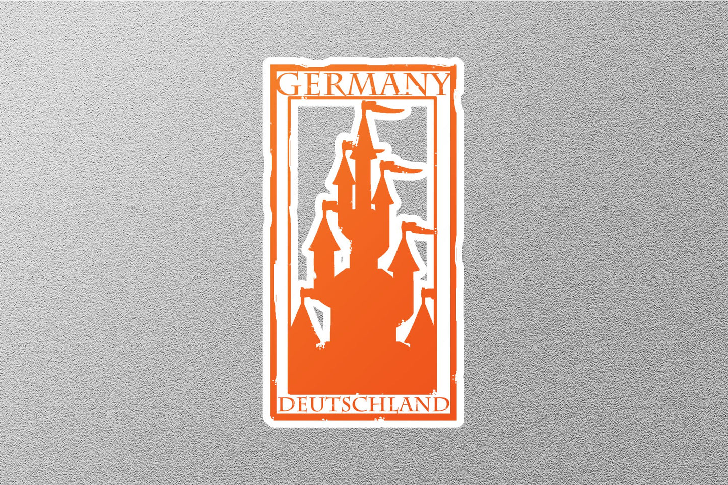 Wholesale Germany Orange Travel Stamp Sticker