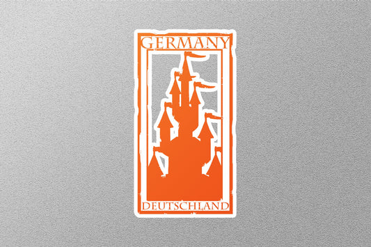Wholesale Germany Orange Travel Stamp Sticker