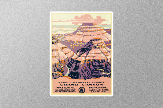 Vintage Grand Canyon National Park Travel Stickers