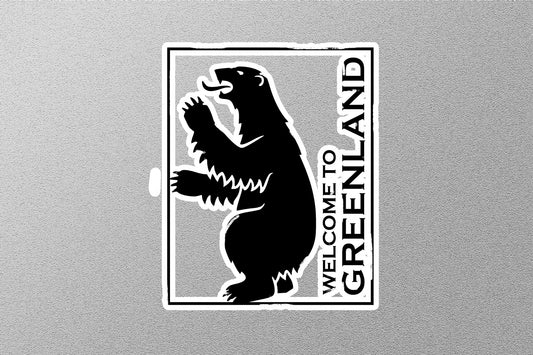 Wholesale Greend Land Black Travel Stamp Sticker