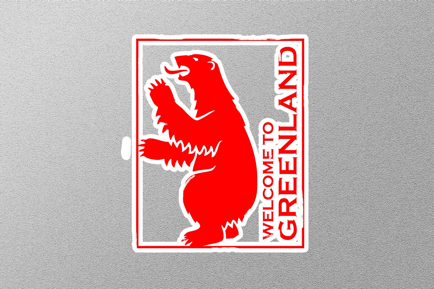 Wholesale Greend Land Red Travel Stamp Sticker