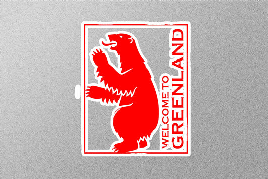 Wholesale Greend Land Red Travel Stamp Sticker