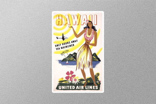 Wholesale Vintage Hawaii United Airlines Travel Stickers