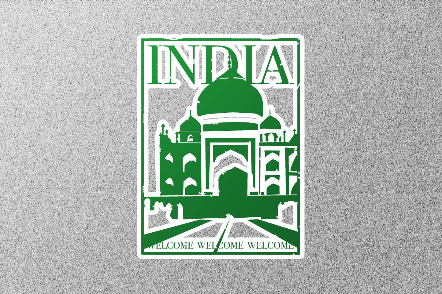 Wholesale India Green Travel Stamp Sticker