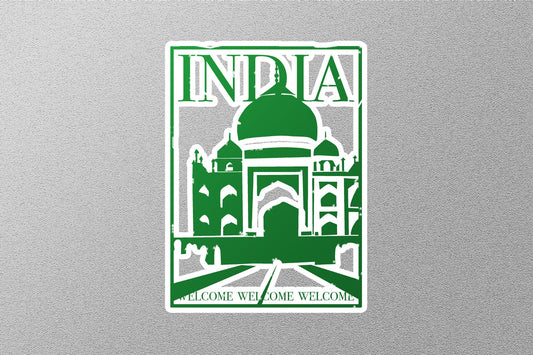 Wholesale India Green Travel Stamp Sticker