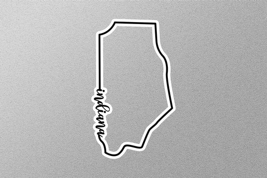 Indiana State Sticker