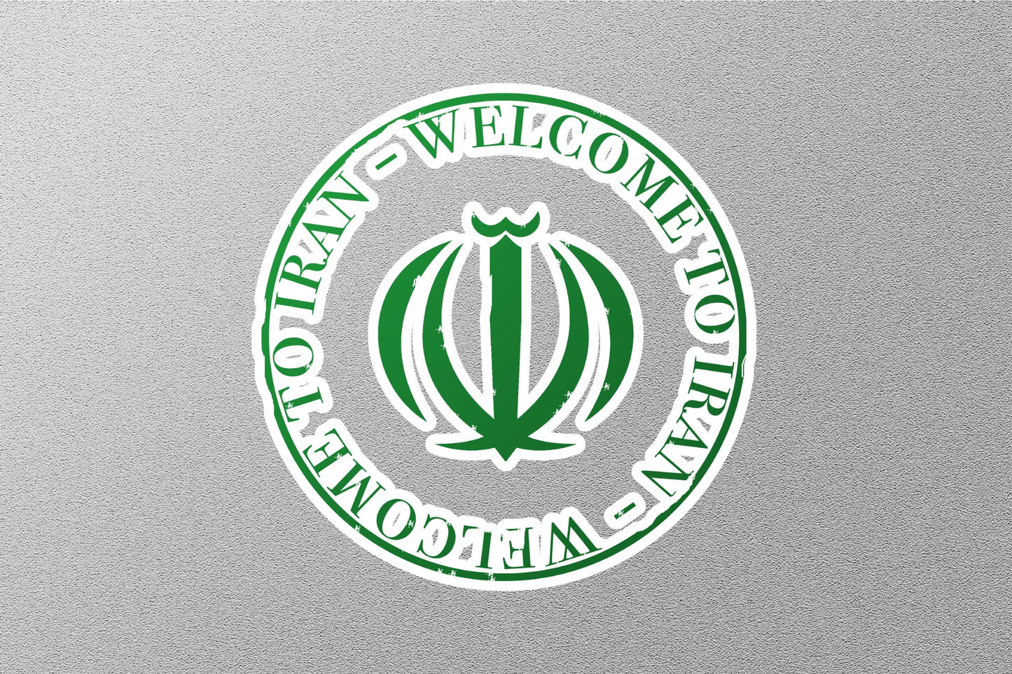 Wholesale Iran Green Travel Stamp Sticker