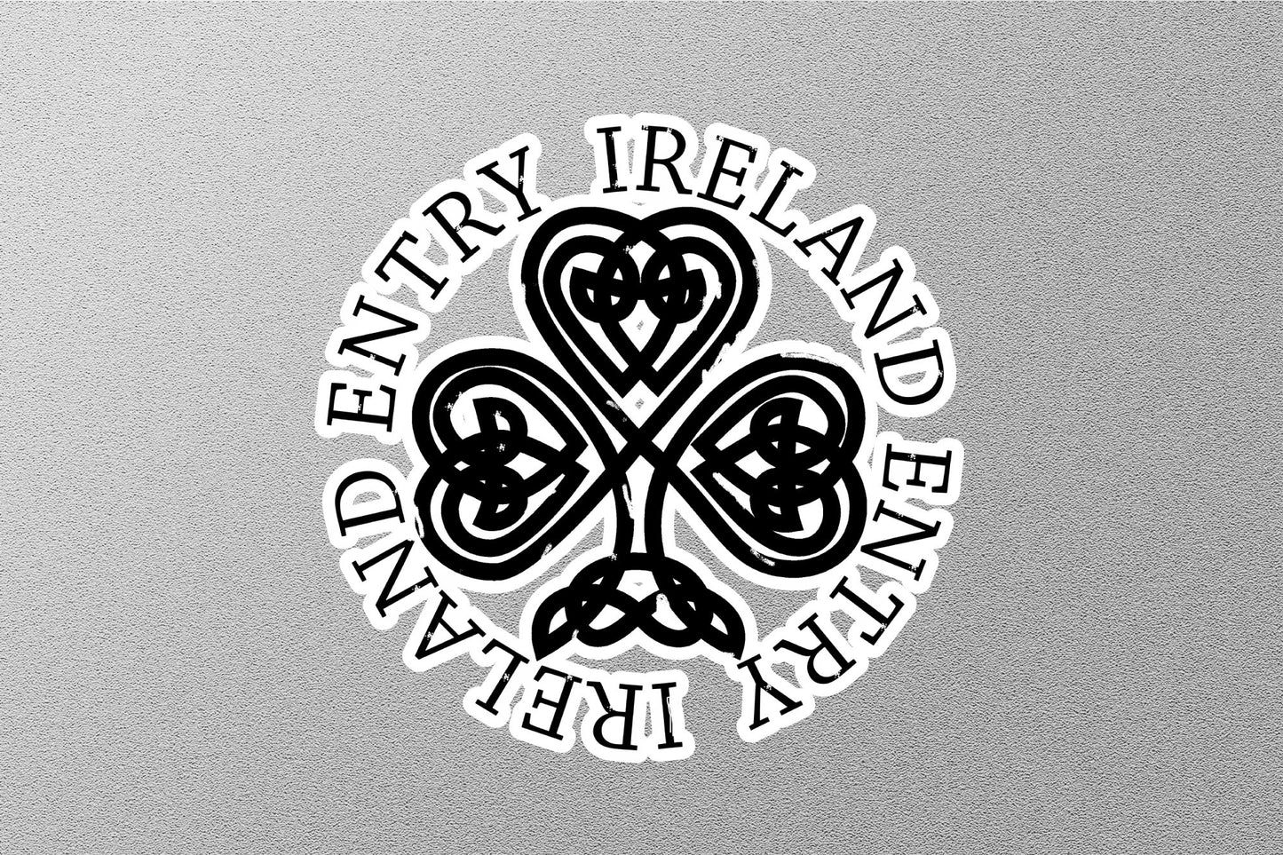 Wholesale Ireland Black Travel Stamp Sticker