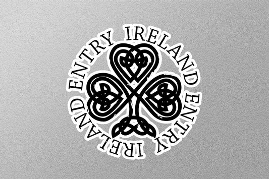 Wholesale Ireland Black Travel Stamp Sticker