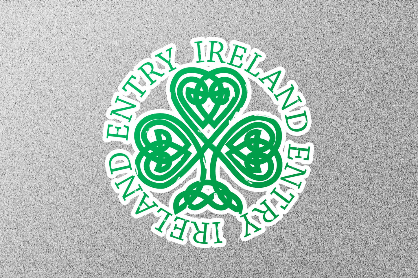Wholesale Ireland Green Travel Stamp Sticker