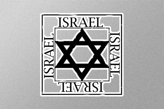 Wholesale Israel Black Travel Stamp Sticker