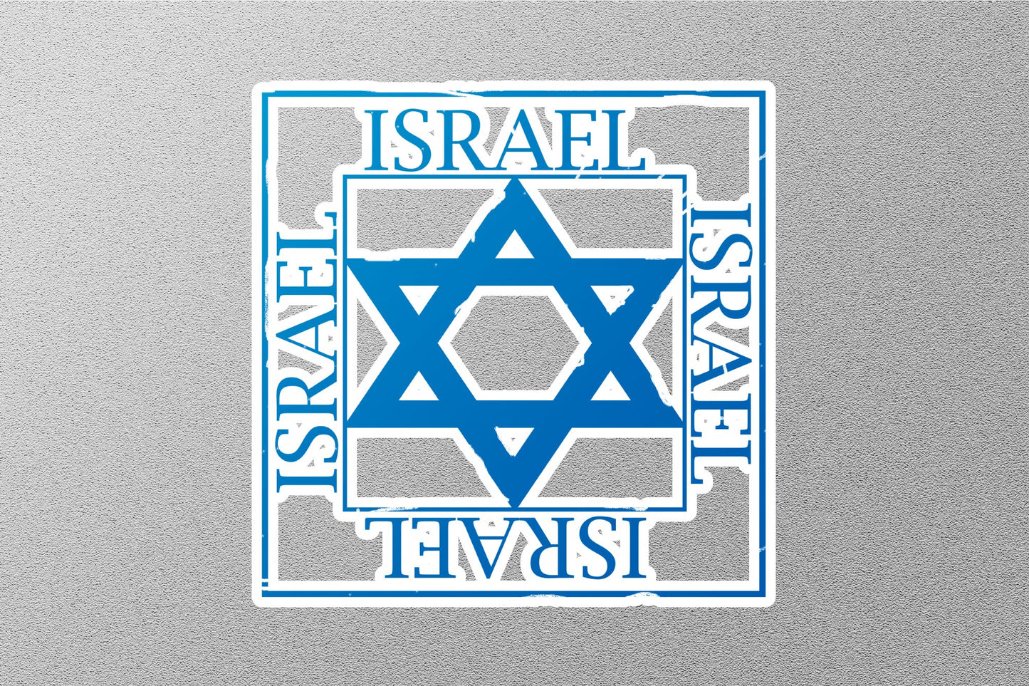 Wholesale Israel Blue Travel Stamp Sticker