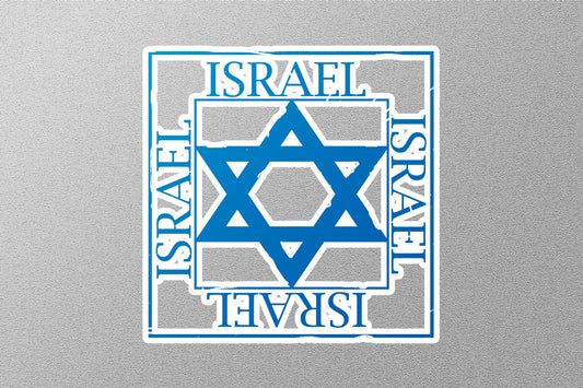 Wholesale Israel Blue Travel Stamp Sticker