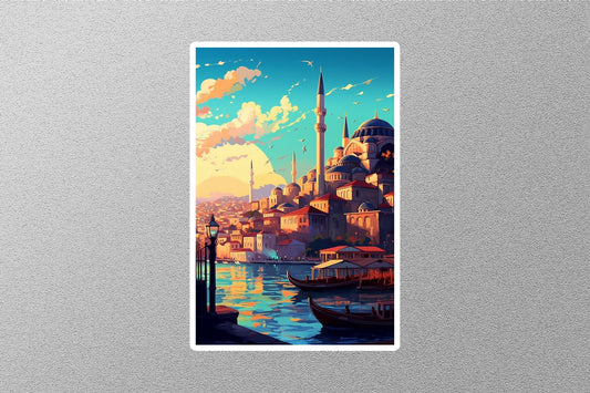 Wholesale Vintage Istanbul City 2 Travel Sticker