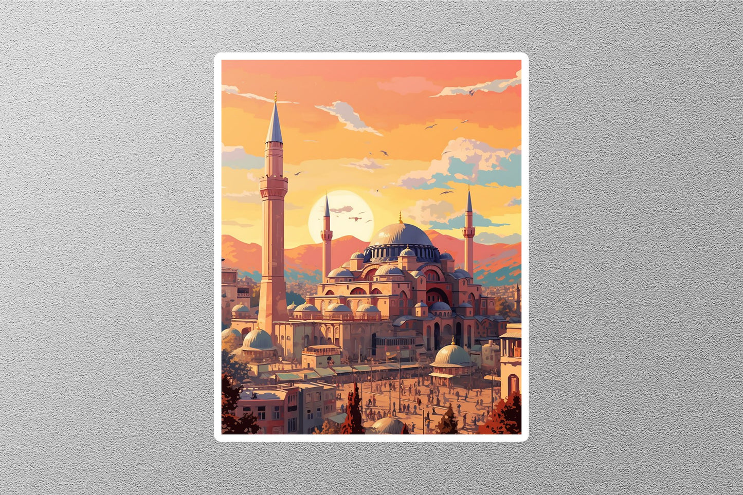 Wholesale Vintage Istanbul City 5 Travel Sticker