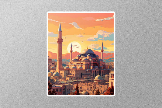 Wholesale Vintage Istanbul City 5 Travel Sticker