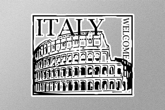 Wholesale Italy Black Travel Stamp Sticker
