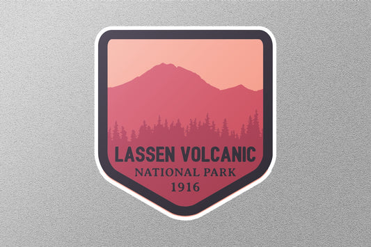 Lassen Volcanic Colored National Park Sticker