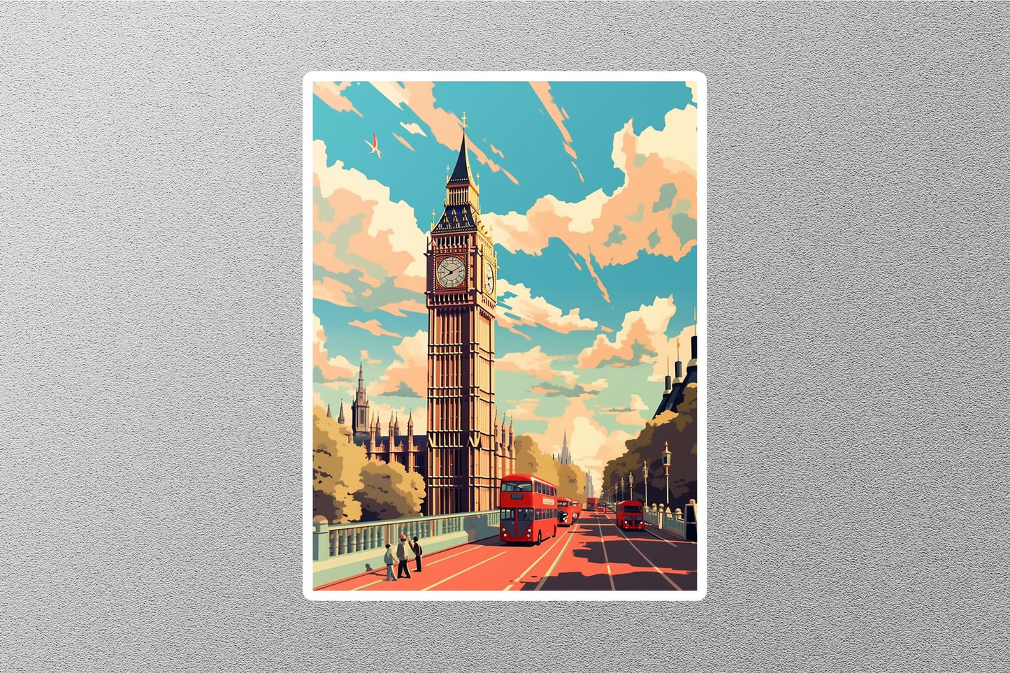 Wholesale Vintage London 3 Travel Sticker