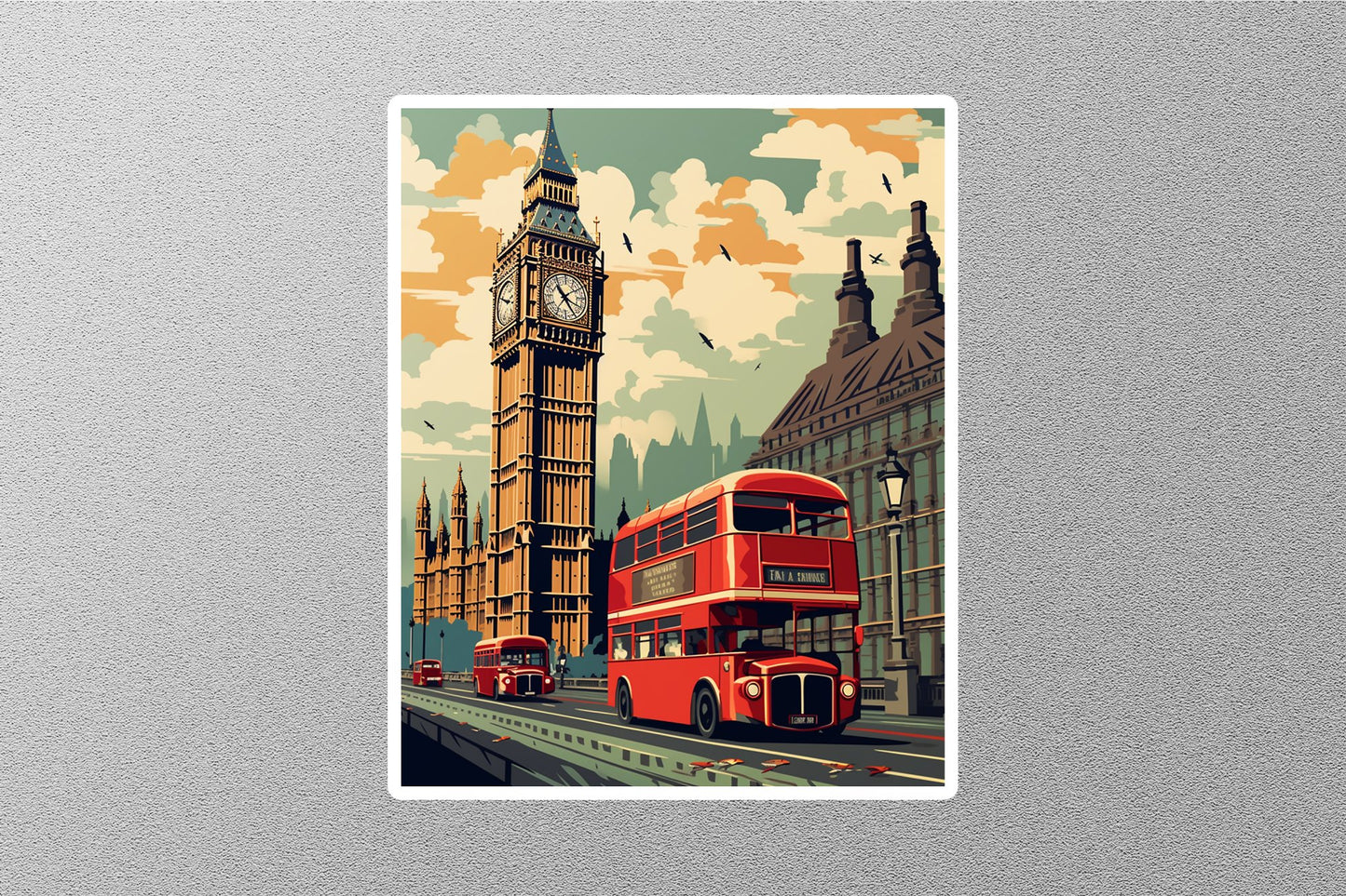 Wholesale Vintage London 4 Travel Sticker