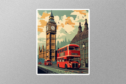 Wholesale Vintage London 4 Travel Sticker